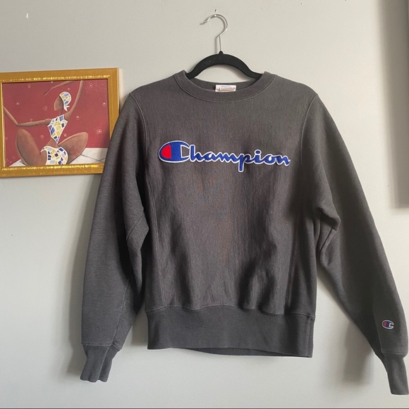 Champion Tops - Grey Champion Crewneck Sweatshirt